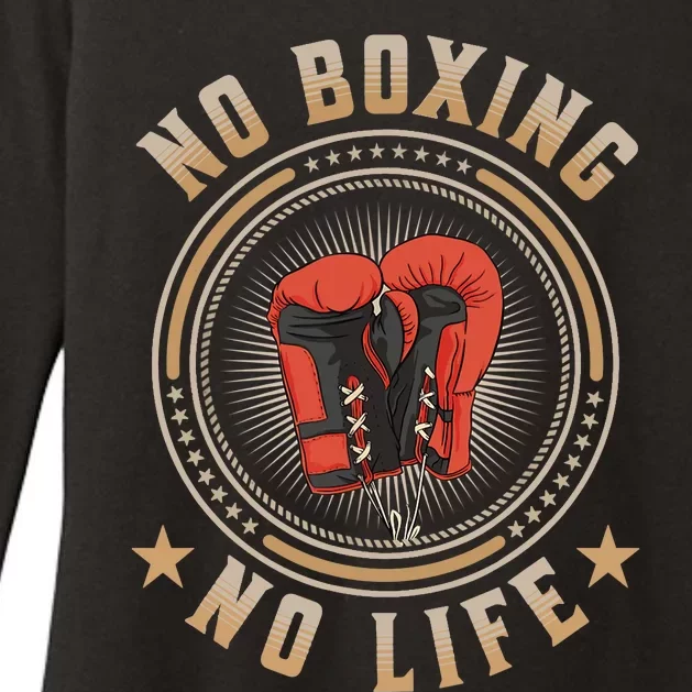 No Boxing No Life Boxing Womens CVC Long Sleeve Shirt