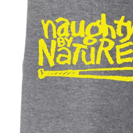 Naughty By Nature – Yellow Logo Black Gift Doggie 3-End Fleece Hoodie