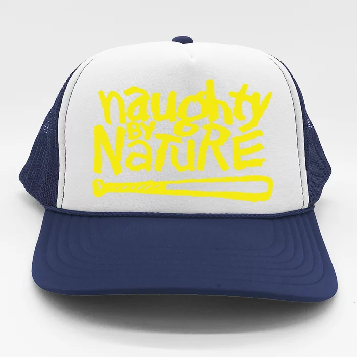 Naughty By Nature – Yellow Logo Black Gift Trucker Hat