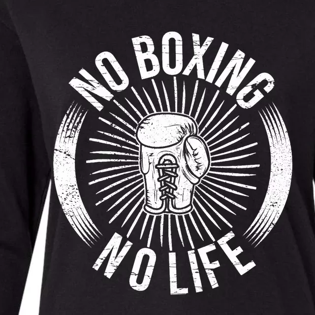 No Boxing No Life Womens Cotton Relaxed Long Sleeve T-Shirt