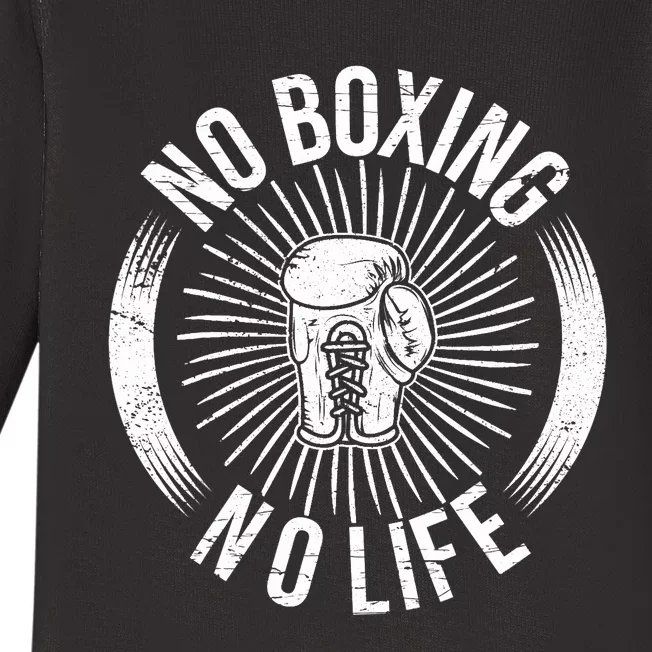 No Boxing No Life Baby Long Sleeve Bodysuit