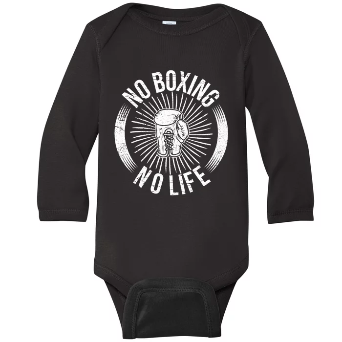 No Boxing No Life Baby Long Sleeve Bodysuit