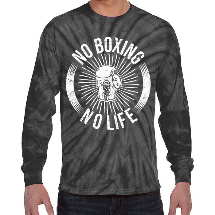 No Boxing No Life Tie-Dye Long Sleeve Shirt