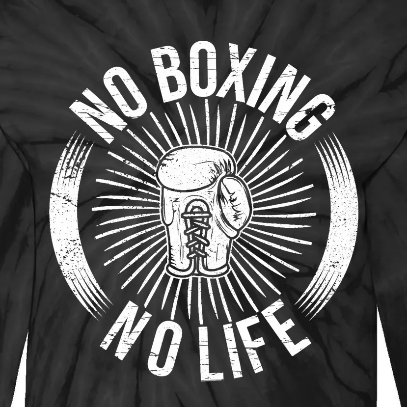 No Boxing No Life Tie-Dye Long Sleeve Shirt