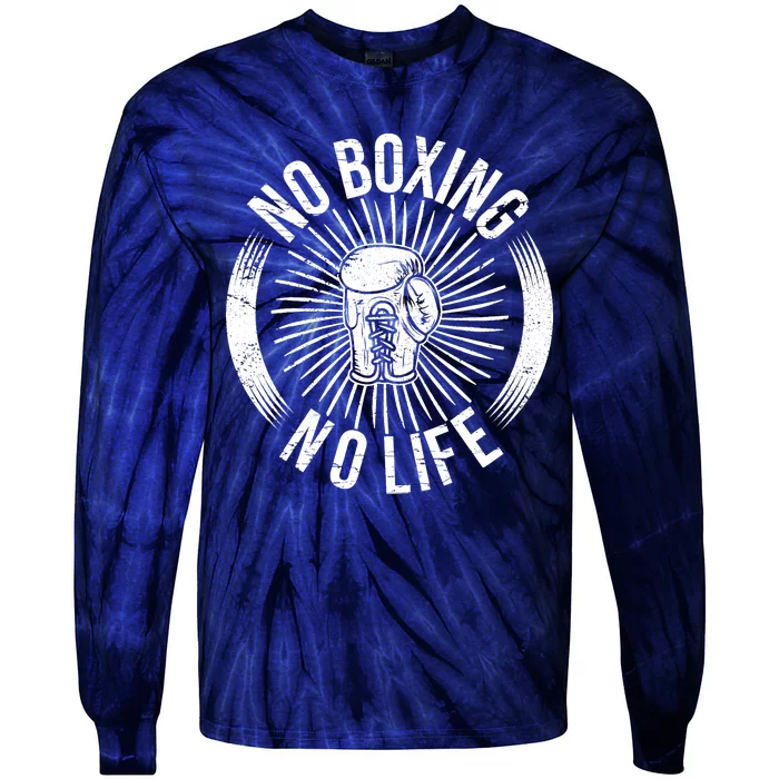 No Boxing No Life Tie-Dye Long Sleeve Shirt