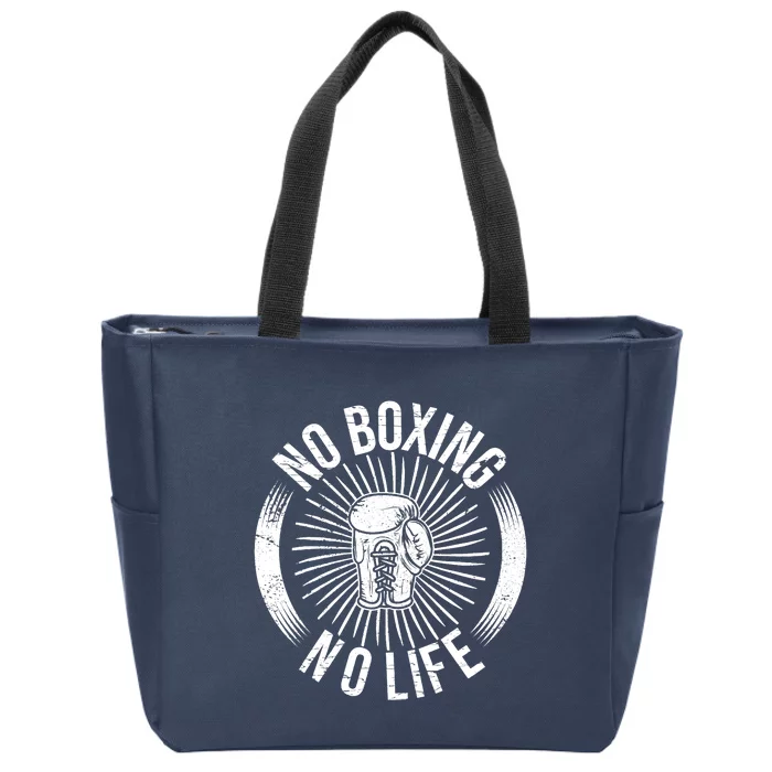 No Boxing No Life Zip Tote Bag