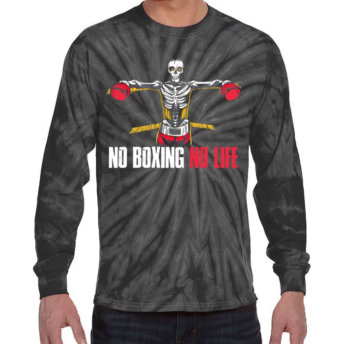 No Boxing No Life Meaningful Gift Tie-Dye Long Sleeve Shirt