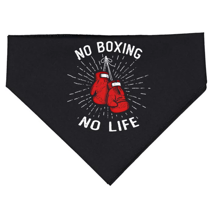 No Boxing No Life Punch Boxing Gloves Martial Arts Boxing Cute Gift USA-Made Doggie Bandana