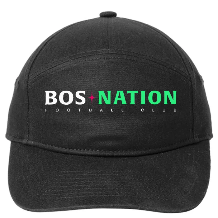 Nwsl Bos Nation Wordmark 7-Panel Snapback Hat