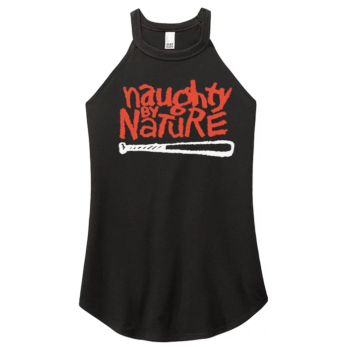 Naughty By Nature – Red Logo Women’s Perfect Tri Rocker Tank