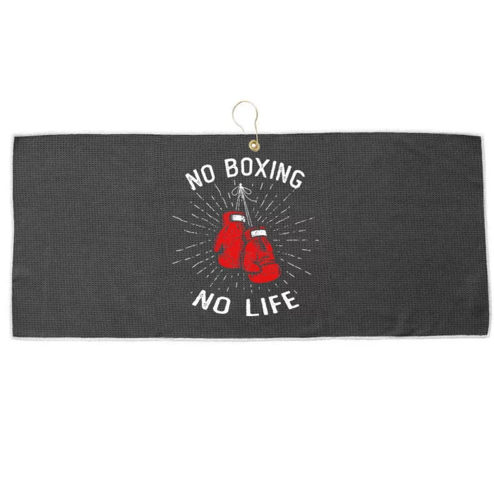 No Boxing No Life Punch Boxing Gloves Martial Arts Boxing Large Microfiber Waffle Golf Towel