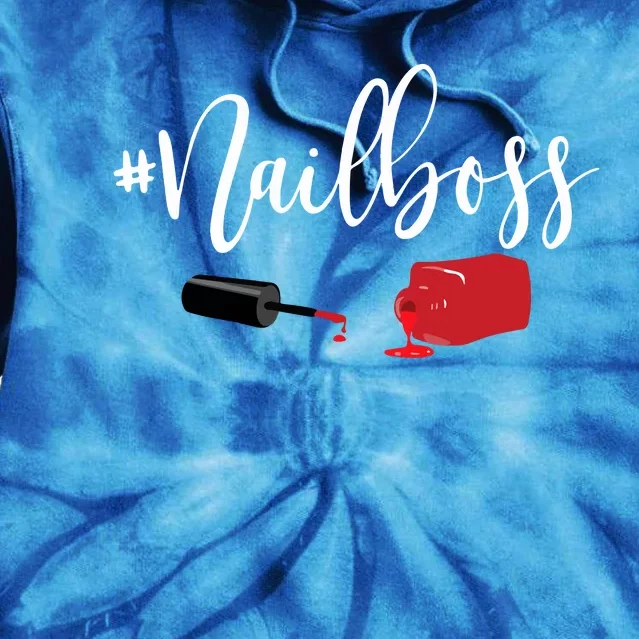 Nail Boss Nail Tech Polish Tie Dye Hoodie