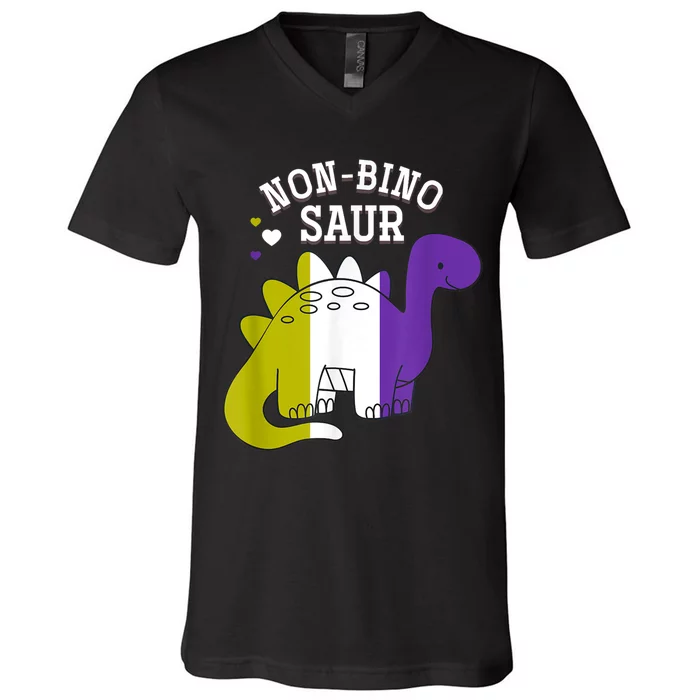 Non Binosaur Non Binary V-Neck T-Shirt