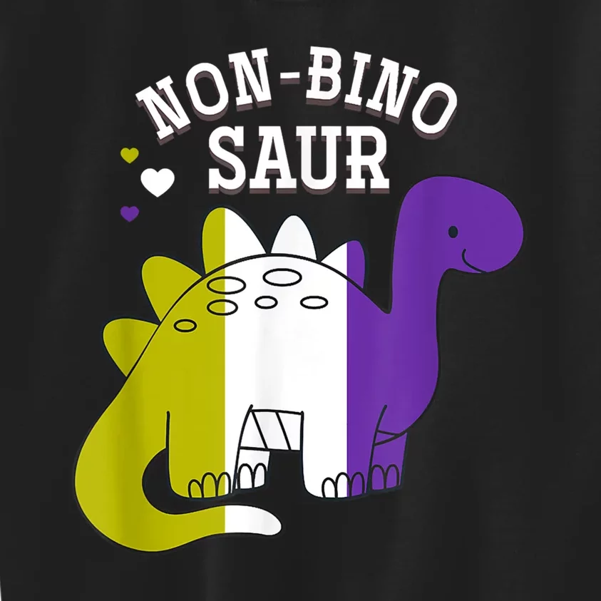 Non Binosaur Non Binary Kids Sweatshirt