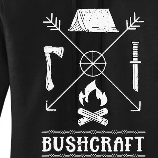 Nature Bushcraft Outdoor Wilderness Design Women's Pullover Hoodie