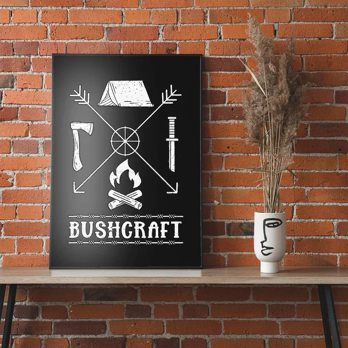 Nature Bushcraft Outdoor Wilderness Design Poster