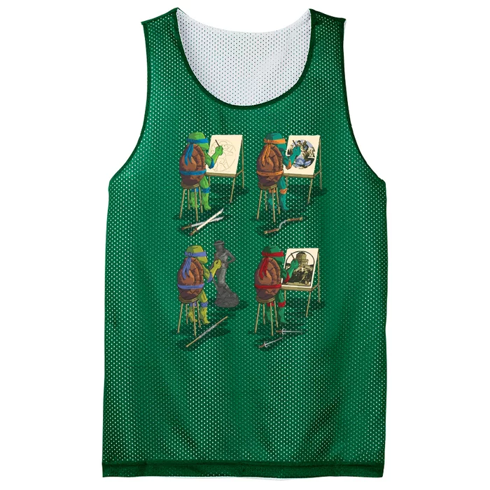 Ninja Brothers Of The Arts Mesh Reversible Basketball Jersey Tank