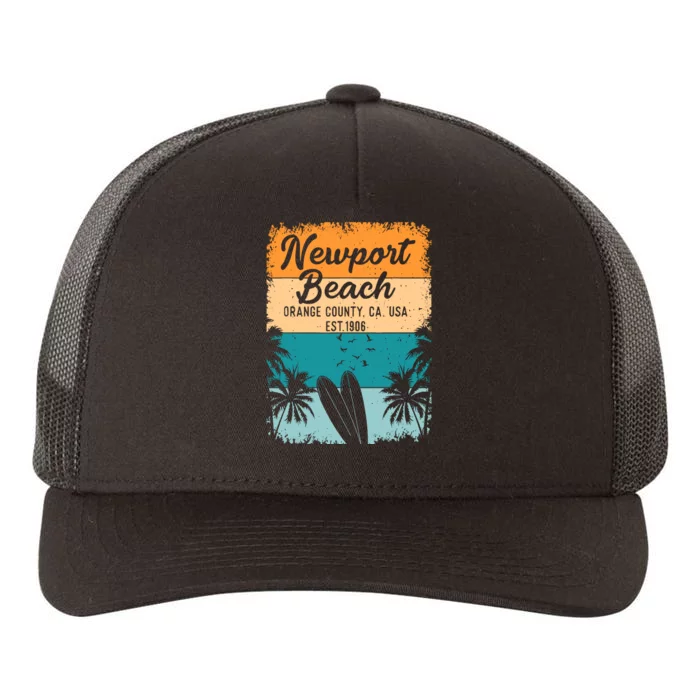 Newport Beach Orange County Oc California Gifts Souvenirs Yupoong Adult 5-Panel Trucker Hat