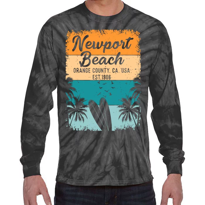 Newport Beach Orange County Oc California Gifts Souvenirs Tie-Dye Long Sleeve Shirt