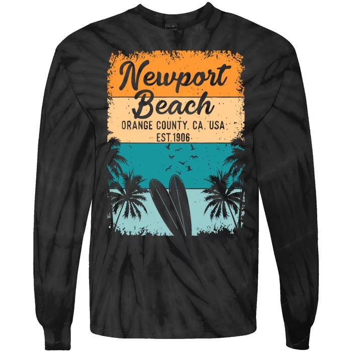 Newport Beach Orange County Oc California Gifts Souvenirs Tie-Dye Long Sleeve Shirt