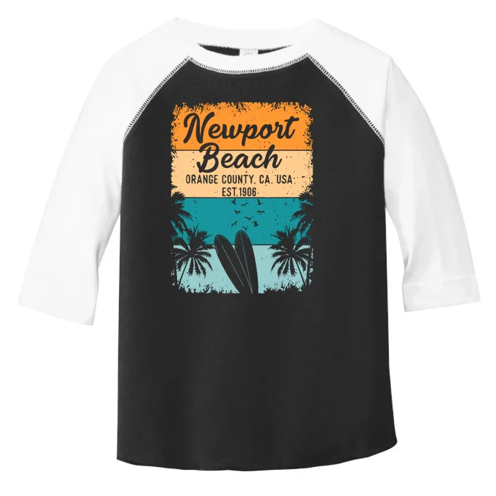 Newport Beach Orange County Oc California Gifts Souvenirs Toddler Fine Jersey T-Shirt