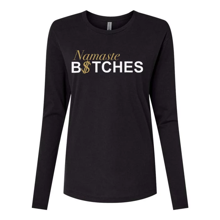 Namaste B$Tch Perfect For Yoga Empowered Selfex Pression Womens Cotton Relaxed Long Sleeve T-Shirt