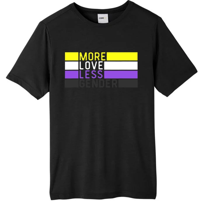 Non Binary Pride, NB More Love Less Gender, LGBTQ Nonbinary ChromaSoft Performance T-Shirt