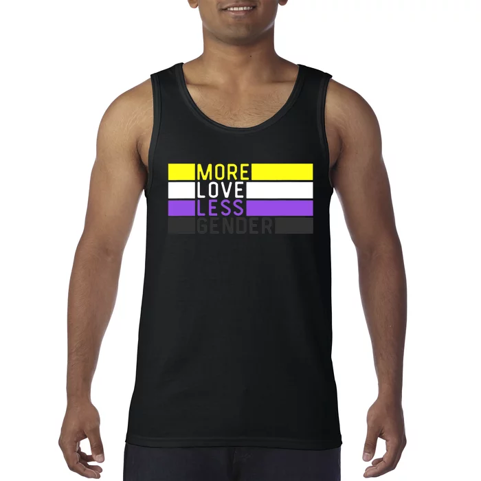 Non Binary Pride, NB More Love Less Gender, LGBTQ Nonbinary Tank Top