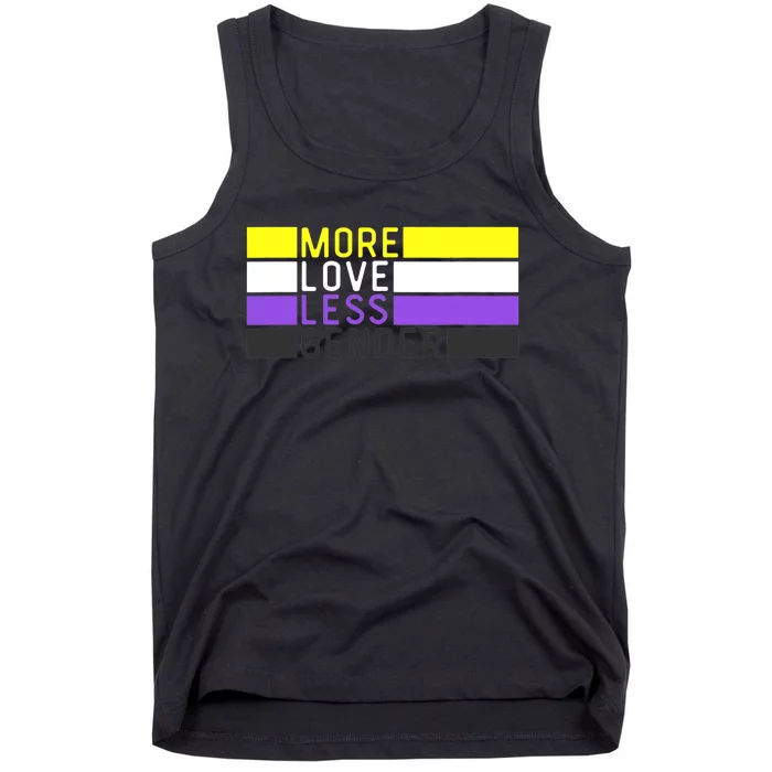 Non Binary Pride, NB More Love Less Gender, LGBTQ Nonbinary Tank Top