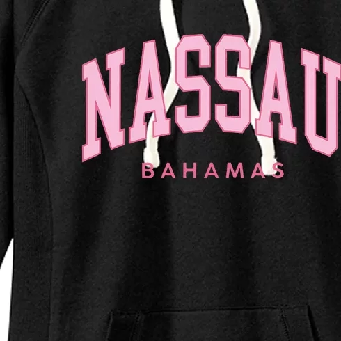 Nassau Bahamas Preppy Retro Throwback Souvenir Women's Fleece Hoodie