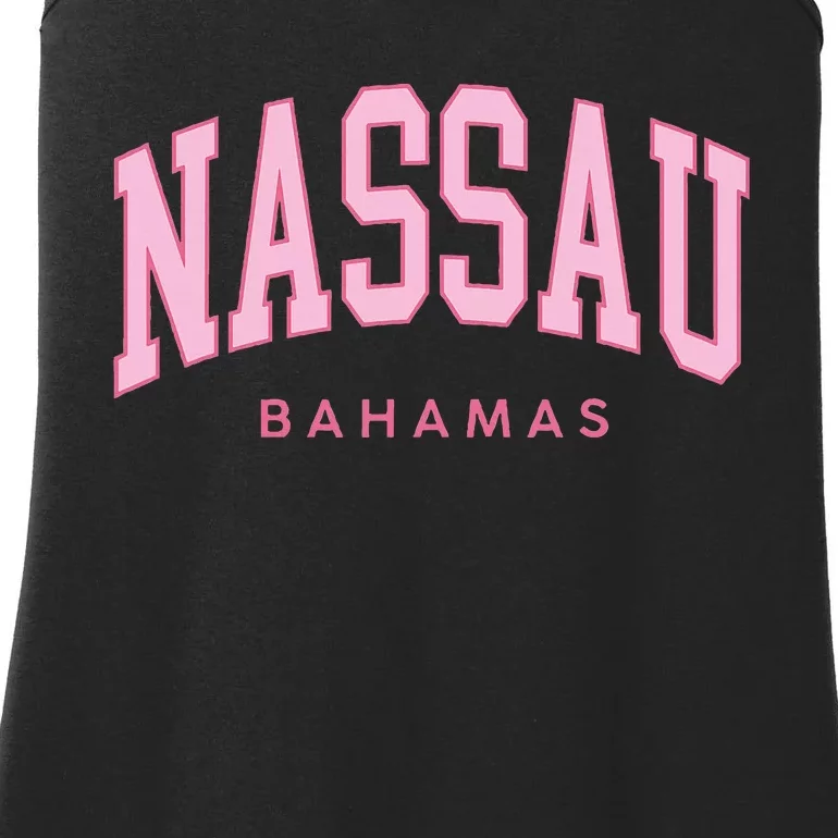 Nassau Bahamas Preppy Retro Throwback Souvenir Ladies Essential Tank