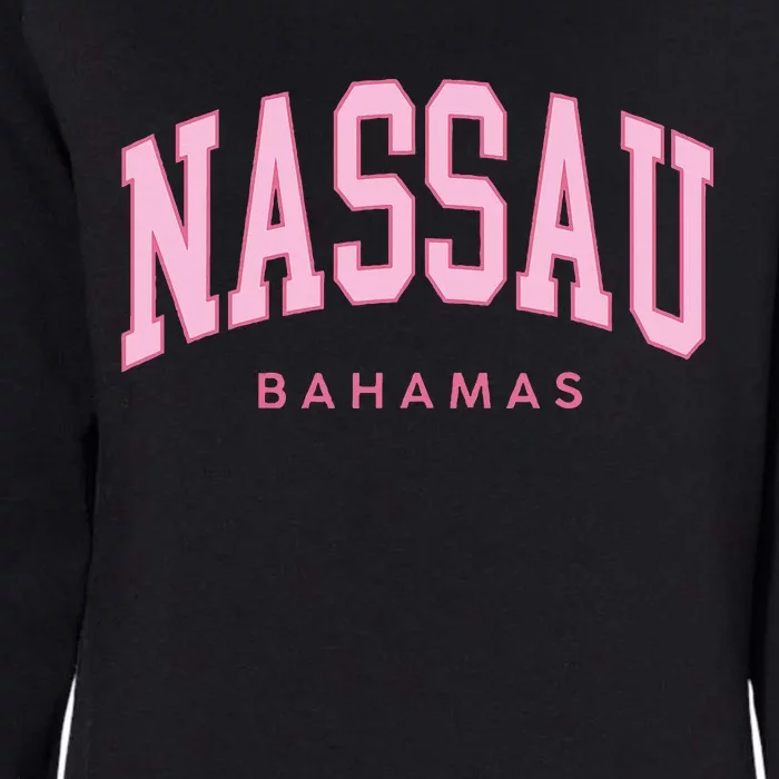 Nassau Bahamas Preppy Retro Throwback Souvenir Womens California Wash Sweatshirt