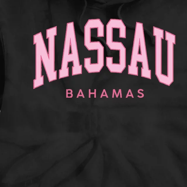 Nassau Bahamas Preppy Retro Throwback Souvenir Tie Dye Hoodie