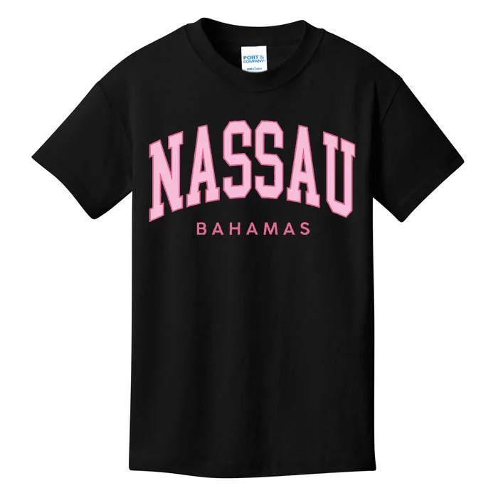 Nassau Bahamas Preppy Retro Throwback Souvenir Kids T-Shirt