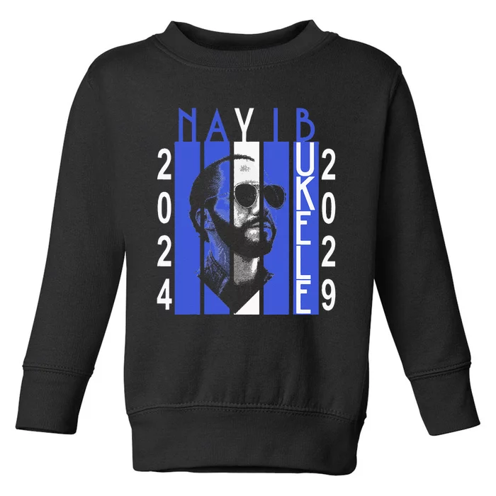 Nayib Bukele Presidente De El Salvador 2024 Toddler Sweatshirt