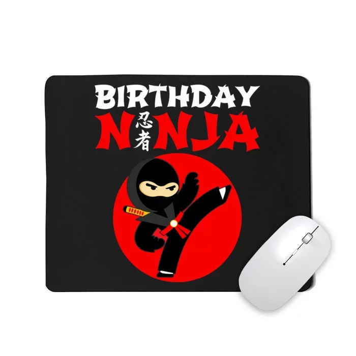 Ninja Birthday Party Theme Gift for Boy - Birthday Ninja Mousepad