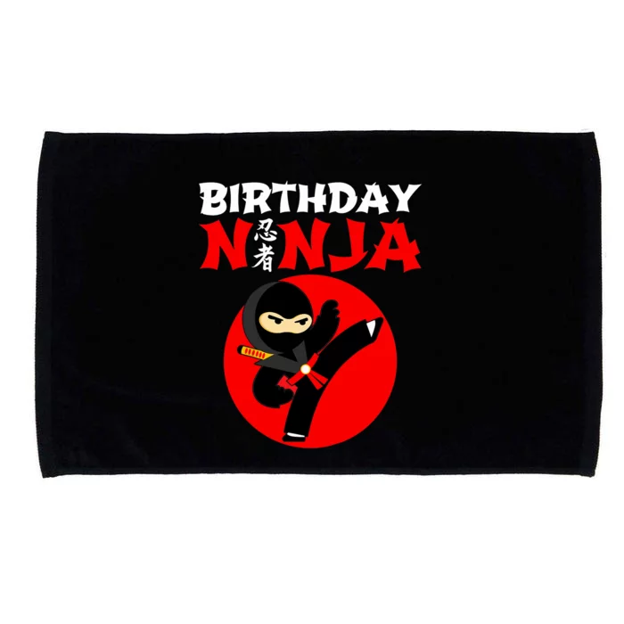 Ninja Birthday Party Theme Gift for Boy - Birthday Ninja Microfiber Hand Towel