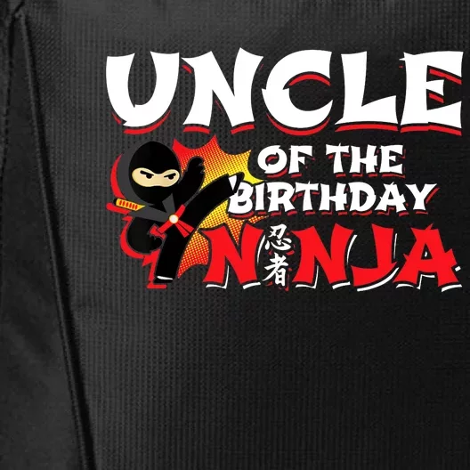 Ninja Birthday Party - Uncle of the Birthday Ninja City Backpack