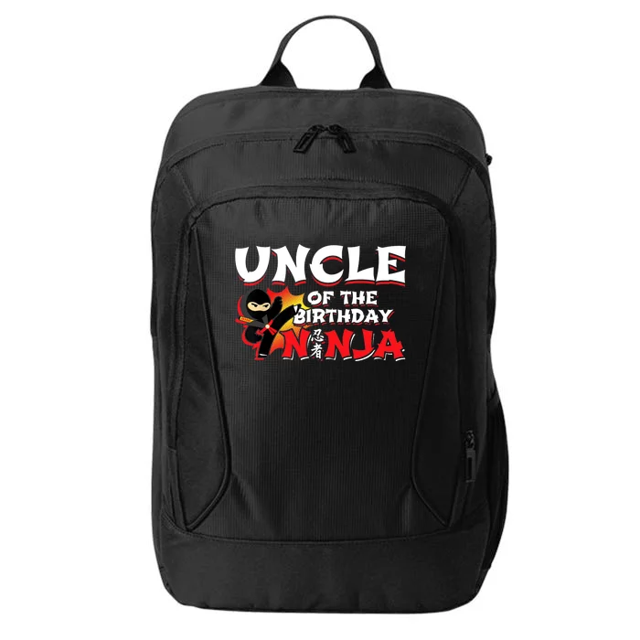 Ninja Birthday Party - Uncle of the Birthday Ninja City Backpack