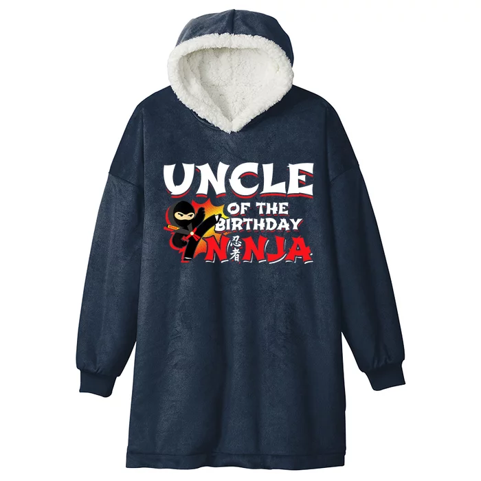 Ninja Birthday Party - Uncle of the Birthday Ninja Hooded Wearable Blanket