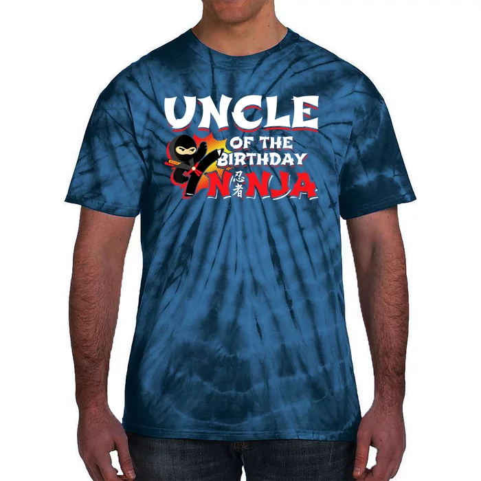 Ninja Birthday Party - Uncle of the Birthday Ninja Tie-Dye T-Shirt