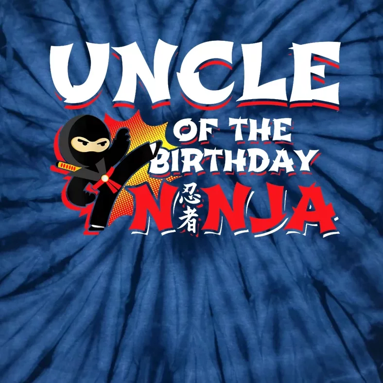 Ninja Birthday Party - Uncle of the Birthday Ninja Tie-Dye T-Shirt