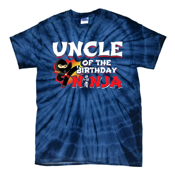 Ninja Birthday Party - Uncle of the Birthday Ninja Tie-Dye T-Shirt