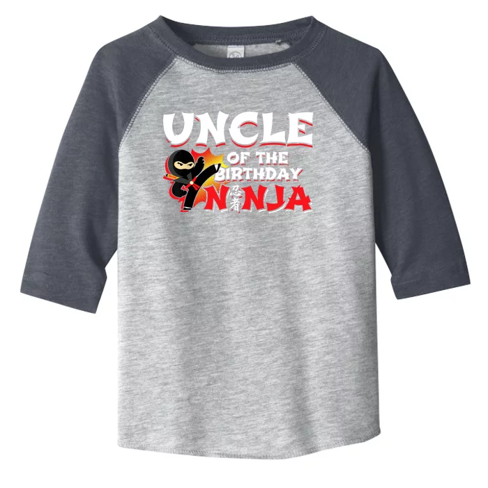 Ninja Birthday Party - Uncle of the Birthday Ninja Toddler Fine Jersey T-Shirt