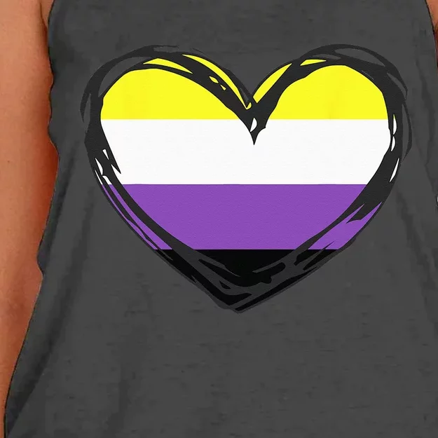 Non Binary Pride Design - Nonbinary Pride Women's Knotted Racerback Tank