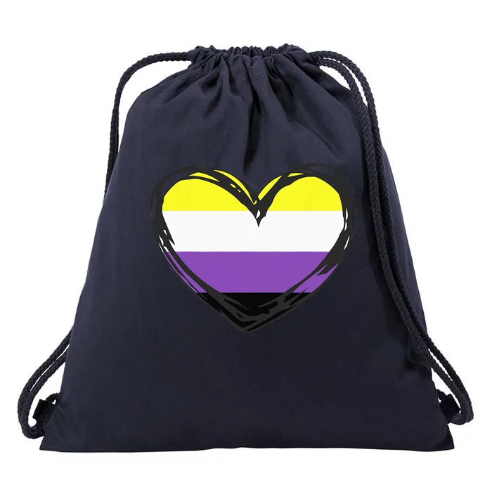 Non Binary Pride Design - Nonbinary Pride Drawstring Bag