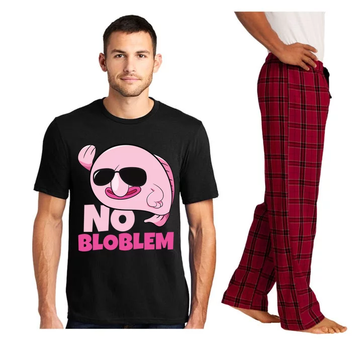 No Bloblem Problem Deep Sea Fish Sea Animal Blobfish Funny Gift Pajama Set