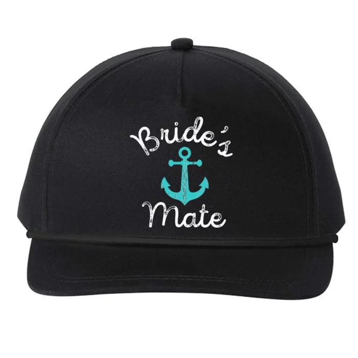 Nautical Bachelorette Party Gift Ship Anchor Brides Mate Snapback Five-Panel Rope Hat