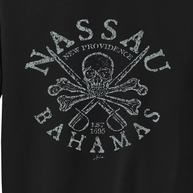 Nassau Bahamas Pirate Tall Sweatshirt