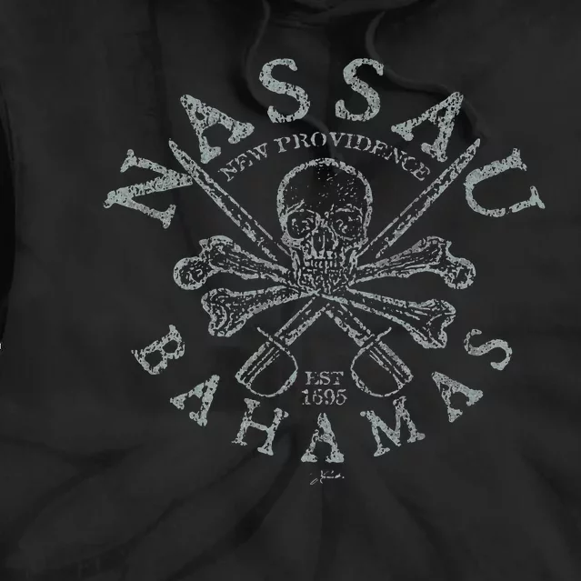 Nassau Bahamas Pirate Tie Dye Hoodie